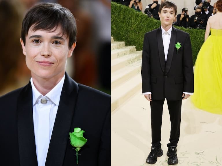 MET Gala / Elliot Page 首次以「跨性別身份」亮相紅毯,BALENCIAGA 西裝帥到登熱搜!
