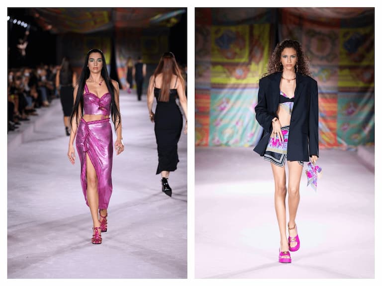VERSACE 2022 年春夏系列登場，Dua Lipa踏上華麗時裝秀天橋！