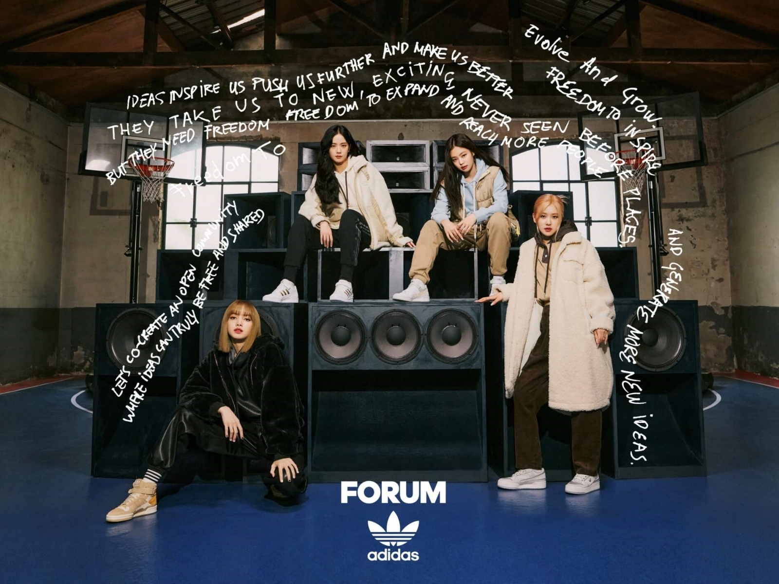 adidas Originals 2021 #FORUM 秋冬系列，攜手BLAKPINK定義未來時尚，一起放開來創！