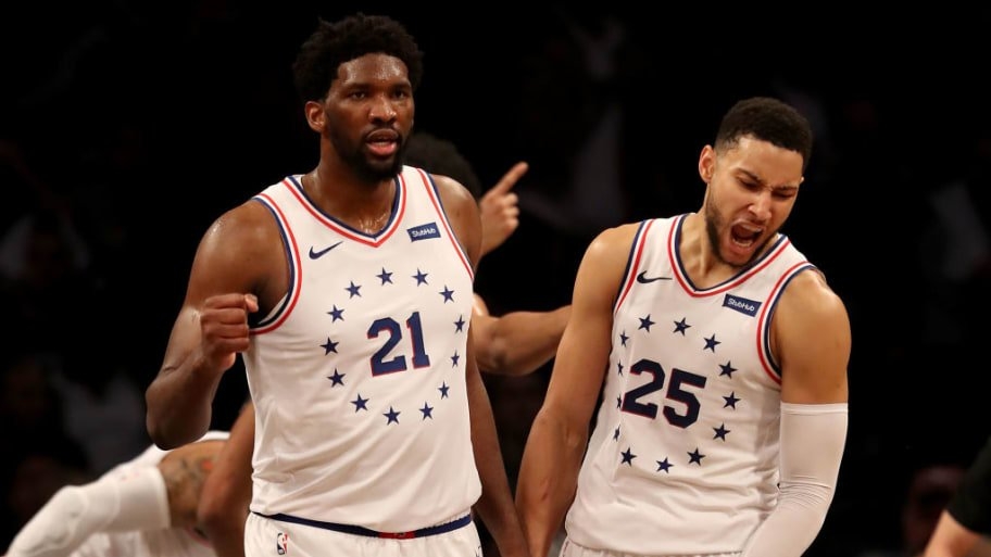 Joel Embiid（左）、Ben Simmons（右）曾一同入選明星賽