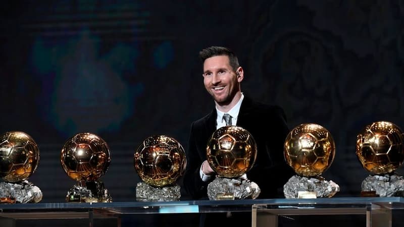 「阿根廷足球天王」梅西（Lionel Messi）生涯已拿下 6 座金球獎，是足球史上最多的人