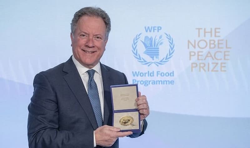 去年獲得「諾貝爾和平獎」的聯合國世界糧食計劃署
