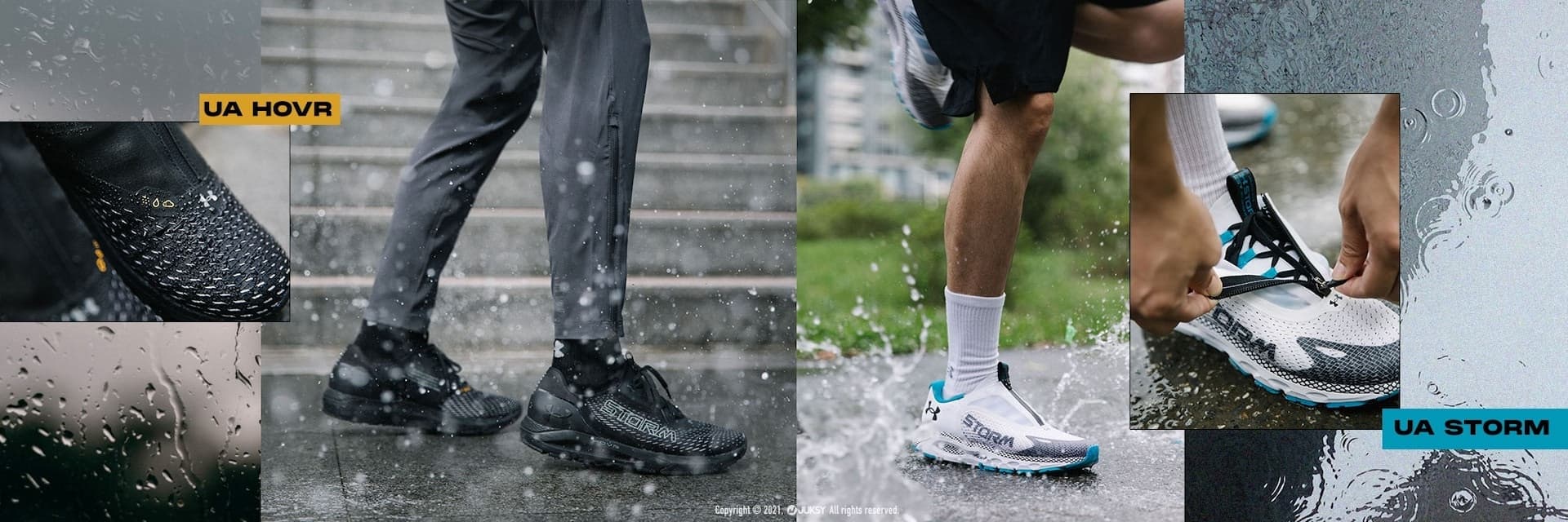 天氣不是逃避運動的藉口！UA HOVR 系列全新「 防潑水跑鞋 」是你風雨無阻的雨天神隊友！