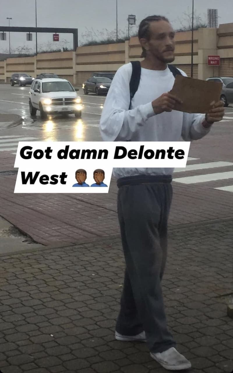 Delonte West 去年出現在達拉斯行乞