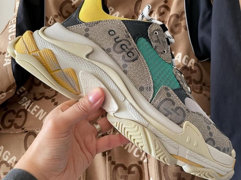 GUCCI x Balenciaga 巴黎世家 Triple S 聯名球鞋釋出,天王周杰倫、蕭敬騰搶先上腳曝光!