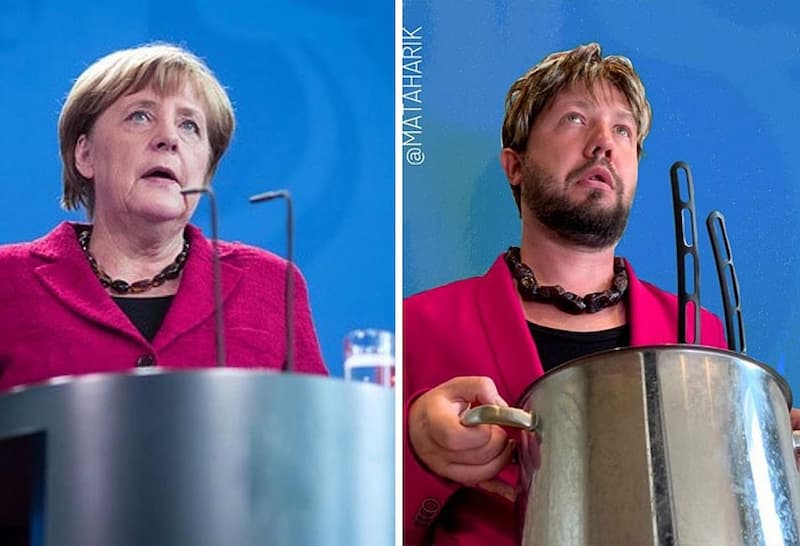 低成本模仿 Angela Merkel