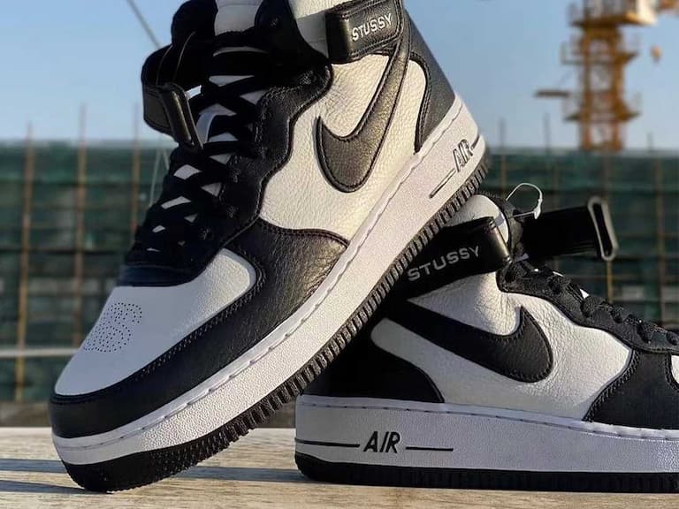 Stussy x Nike Air Force 1 Mid 最新聯名球鞋準備登場，俐落黑白配色讓你秒貢獻新台幣！