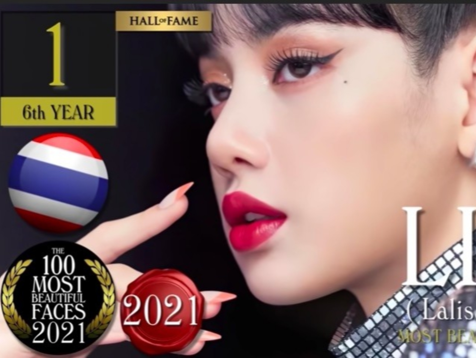 BLACKPINK Lisa 拿 2021 全球百大美女冠軍，最帥臉孔第一名由「亞洲水行俠」Paing Takhon 奪下！