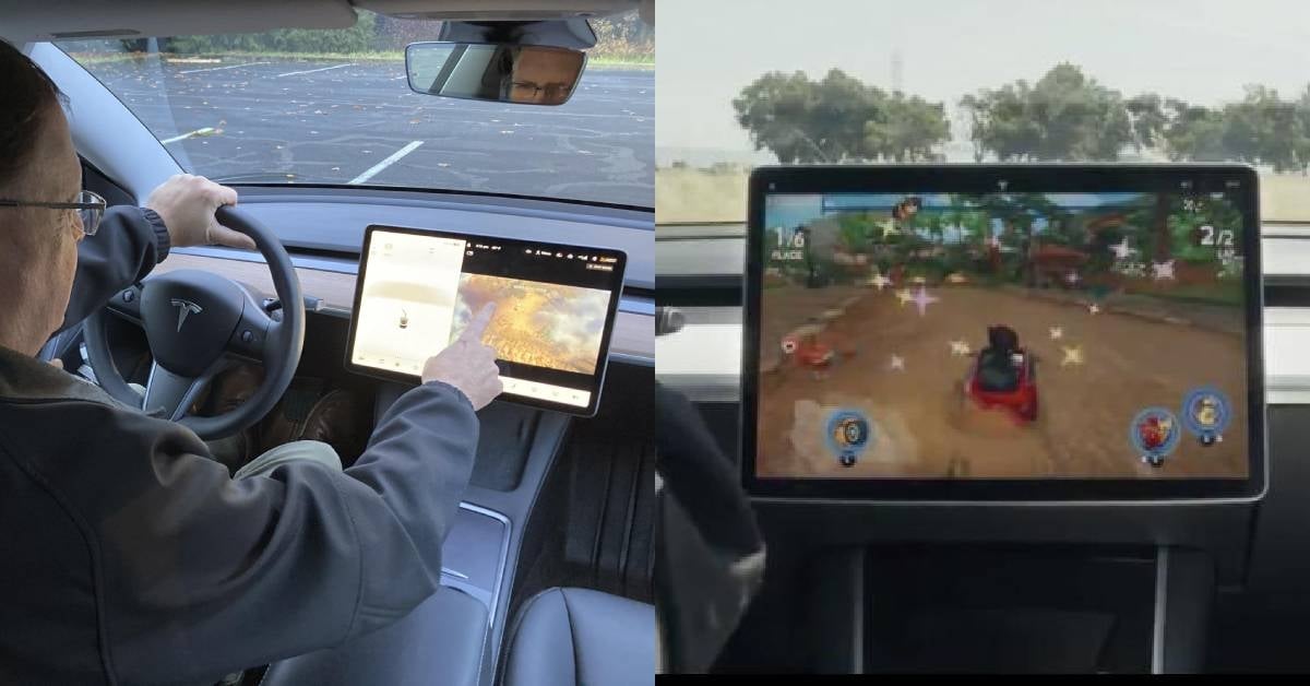 Passenger Play 遊戲功能遭美國監管單位調查後，特斯拉更新系統，禁止車子在行駛間玩遊戲！