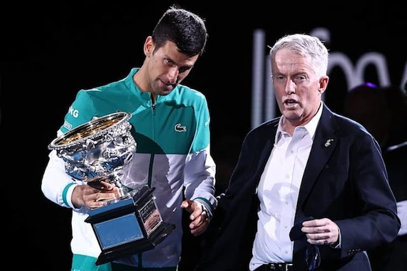 Novak Djokovic 與澳網主席 Craig Tiley