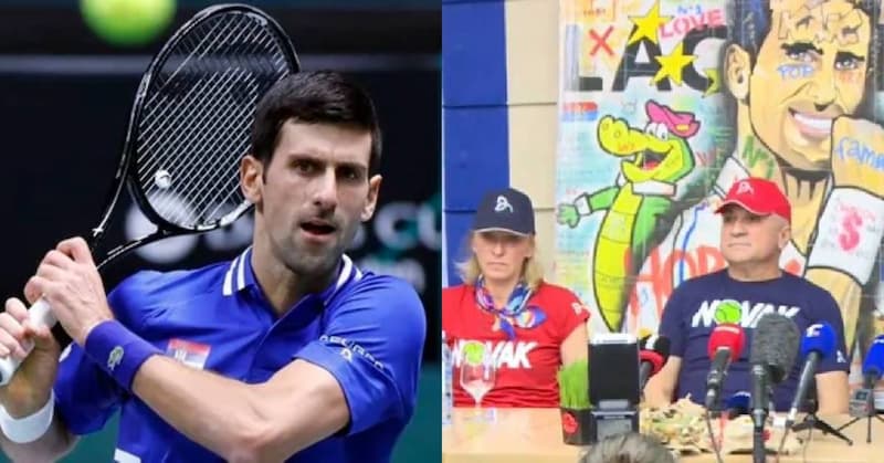 「世界網球球王」Novak Djokovic 爸媽開記者會，為兒子抱屈，爸爸還強烈表達  Djokovic 被關進監獄且「這與體育無關，已經是一個政治議題」