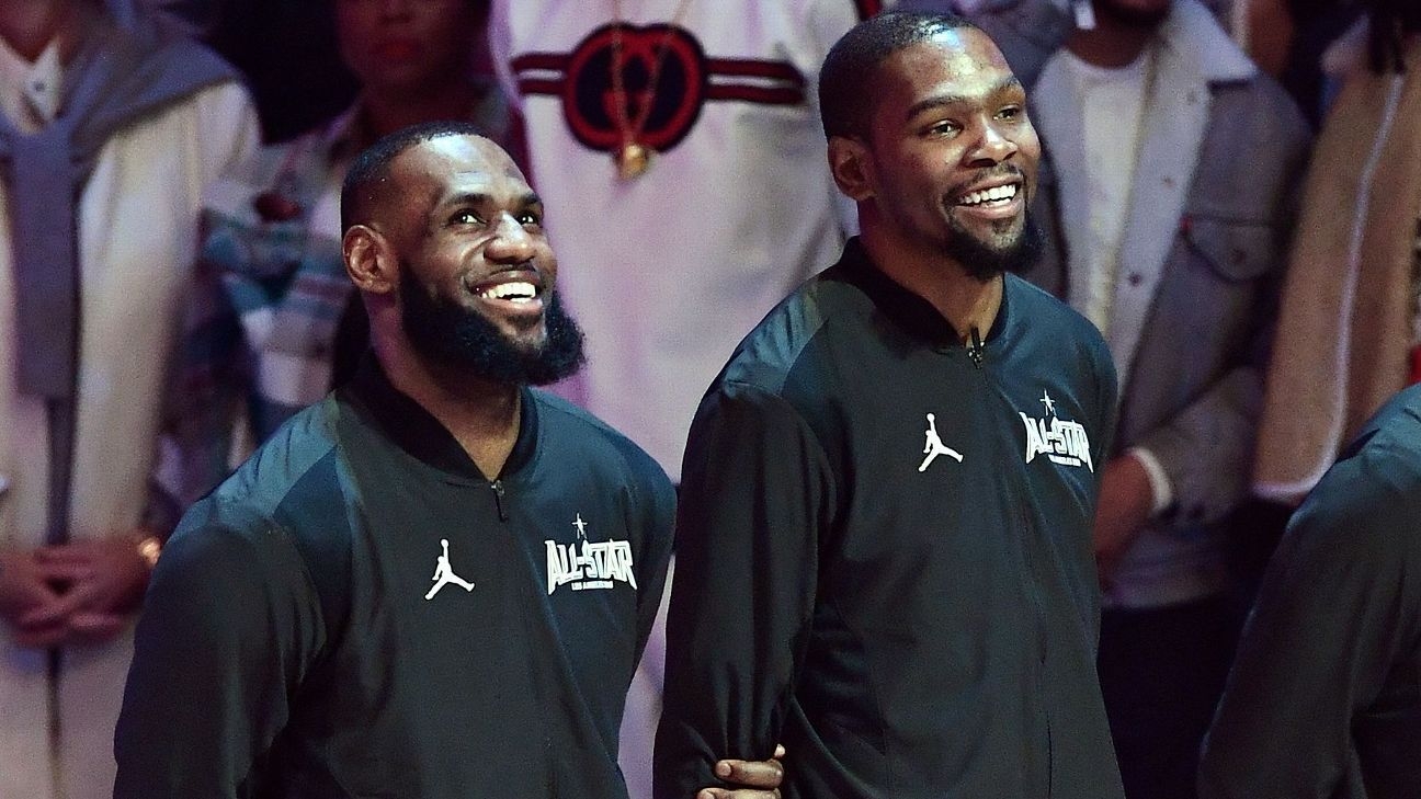 「詹皇」LeBron James 與 Kevin Durant