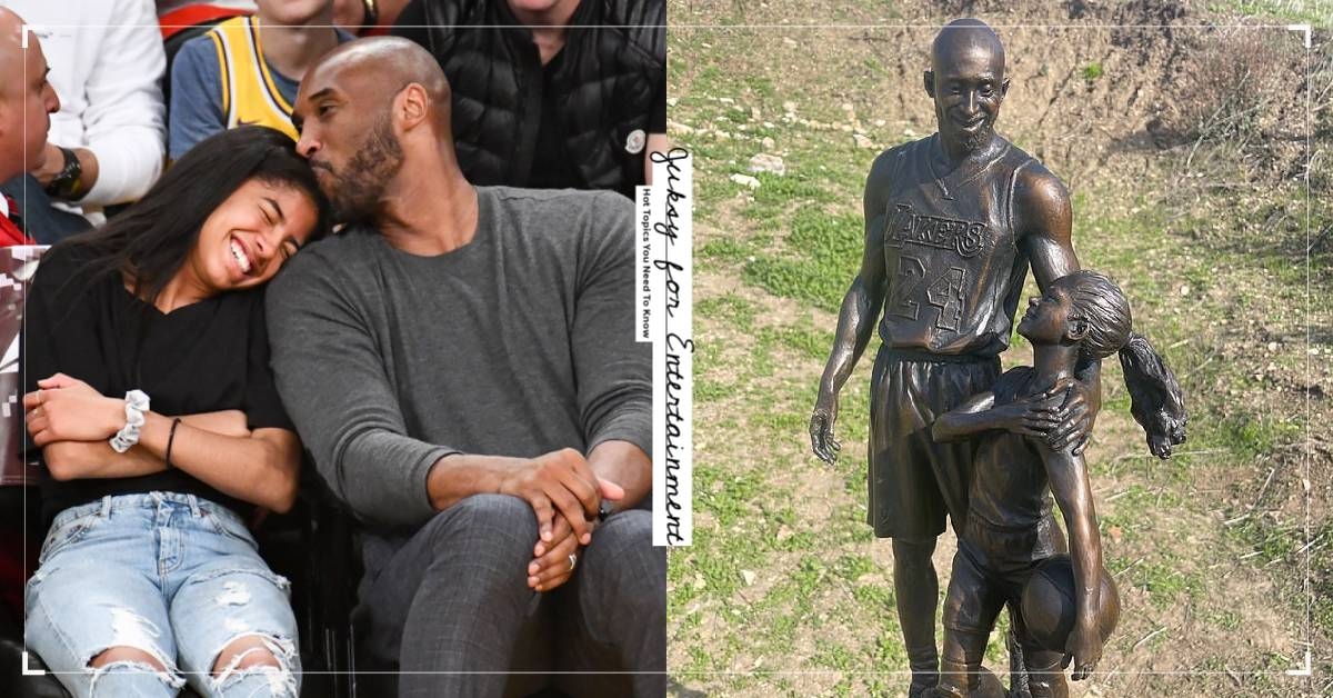 Kobe Bryant 逝世兩年，罹難地豎立起「他與女兒對看」雕像