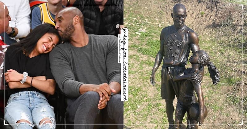 Kobe Bryant 逝世兩年，罹難地豎立起「他與女兒對看」雕像