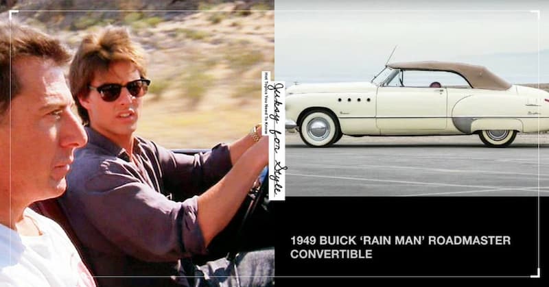 《雨人》電影中，由湯姆克魯斯所駕駛的白色敞篷車，在拍賣會上競標，還賣出超高價！