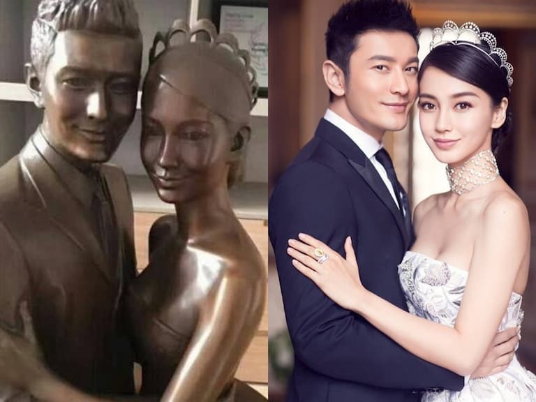黃曉明曾愛到為 Angelababy 「立銅像」，網笑︰現在要搬到戶政事務所門口警惕大眾了！