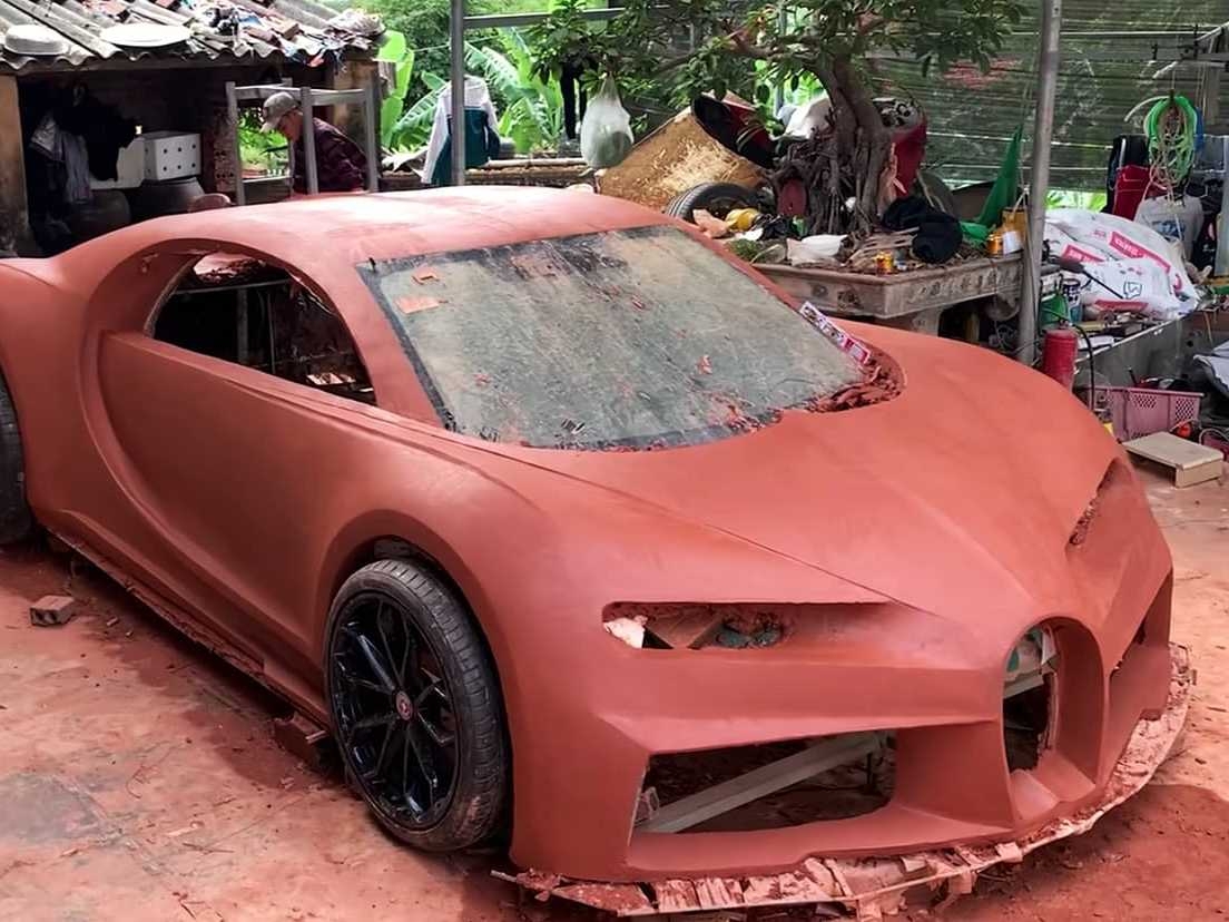 「山豬王」Bugatti Chiron 竟用「黏土」神還原，越南團隊花費一年時間打造完成！
