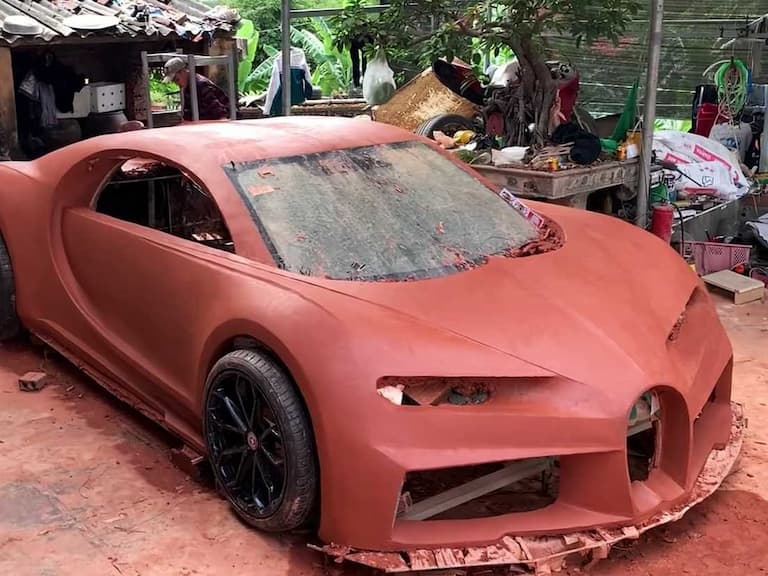 「山豬王」Bugatti Chiron 竟用「黏土」神還原，越南團隊花費一年時間打造完成！