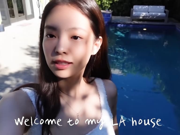 JENNIE 親自曝光洛杉磯豪宅,豪華庭院、私人泳池通通有!