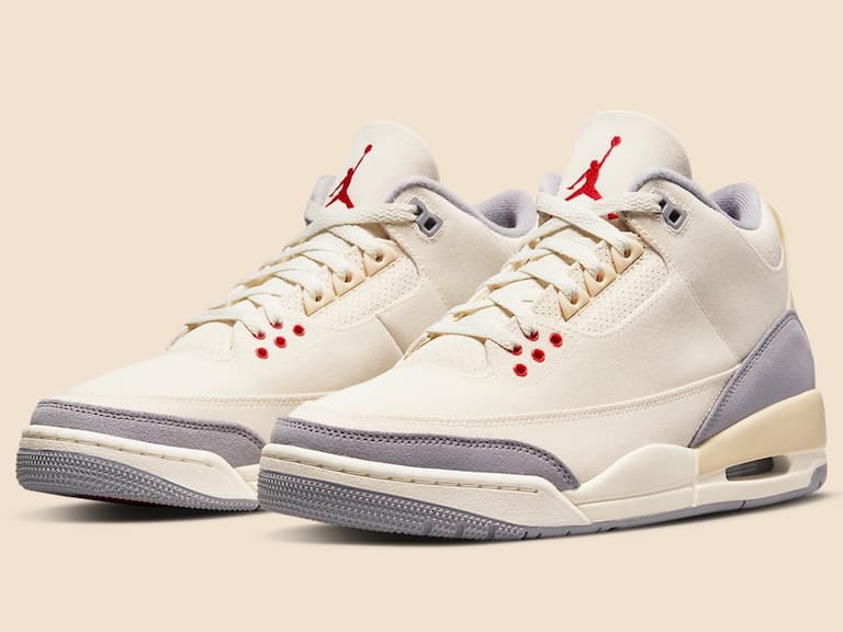 Air Jordan 3「Muslin」3 月底正式登場，復古米白搭配超高質感麂皮材質！
