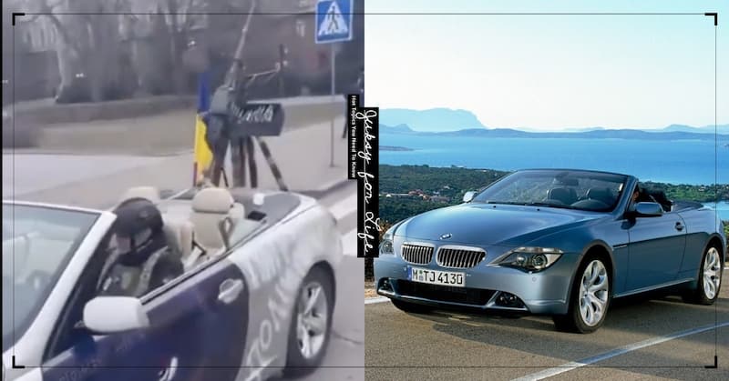 烏克蘭富豪捐出 BMW 敞篷車給軍方改製成「機槍戰術車」
