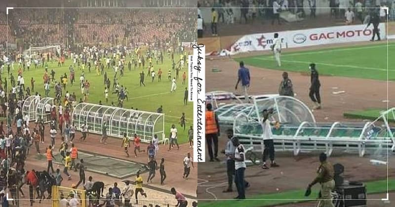 奈及利亞球迷不滿遭淘汰，直接衝進球場發生暴動事件