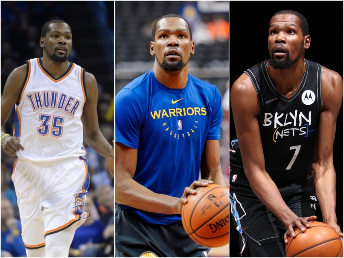 Kevin Durant 在雷霆、勇士、籃網都待過