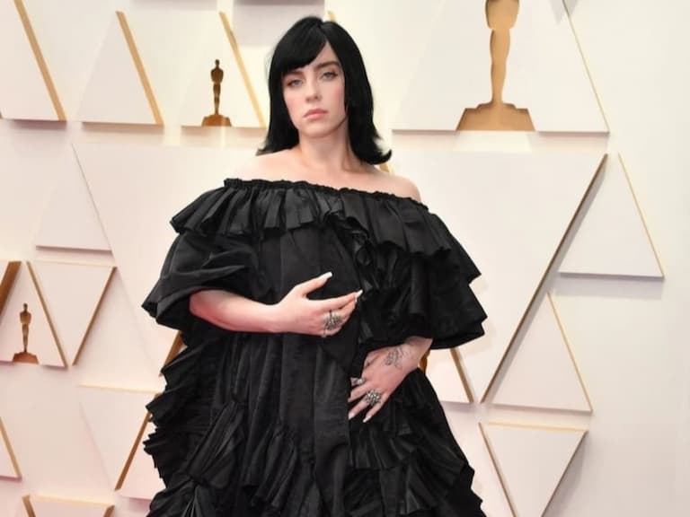 怪奇比莉 Billie Eilish 被網友酸「奧斯卡紅毯穿最差」！沒穿褲子坐馬桶，比中指怒氣回嗆！
