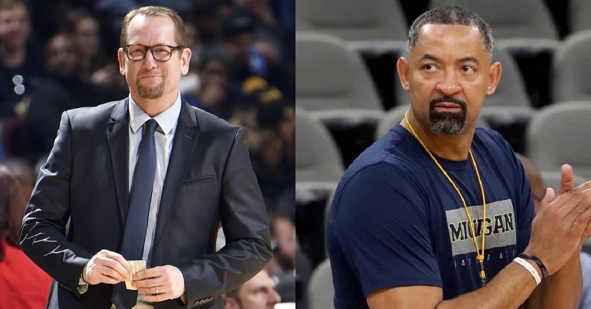 暴龍隊主帥 Nick Nurse；密西根大學總教練、前 NBA 球星 Juwan Howard