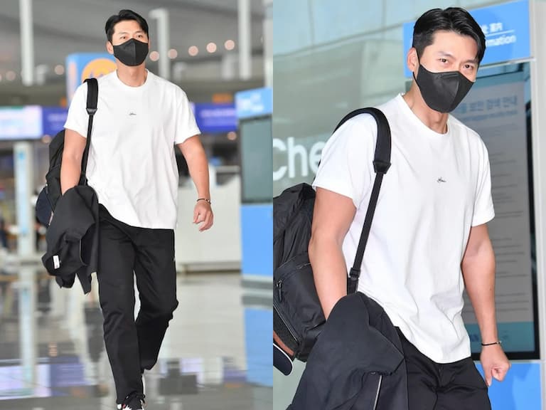 玄彬現身機場的「蜜月穿搭」全身來頭不小：腳踩限量 GD 聯名鞋，連白 T 都是 Loro Piana X 藤原浩！