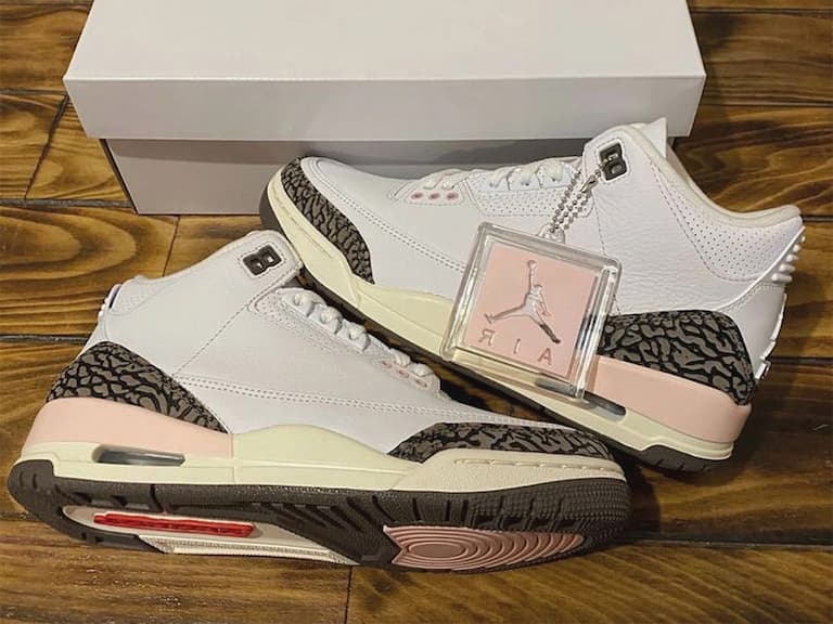 Air Jordan 3「Neapolitan」新色再推！米白中底搭配亮眼粉色細節點綴，直接完勝當年人氣配色「Mocha」！