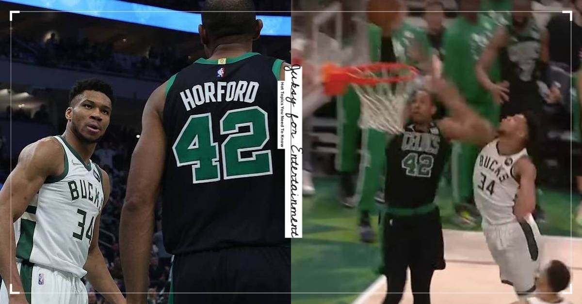 「字母哥」Giannis Antetokounmpo 怒視 AI Horford 後，激發對方，遭暴扣、拿走勝利