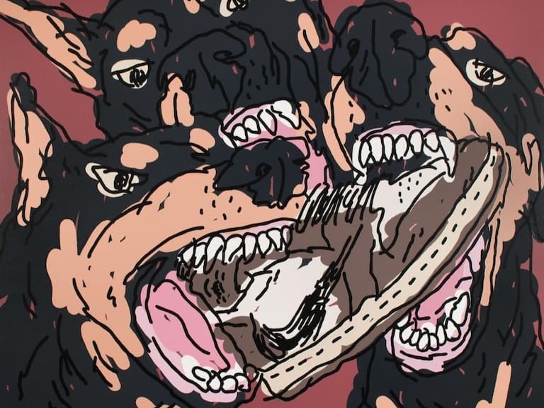 連 Travis Scott 倒鉤都敢放狗咬？潮流新銳藝術家、台北當代藝博最年輕參展者「朱晨維」你必須認識！