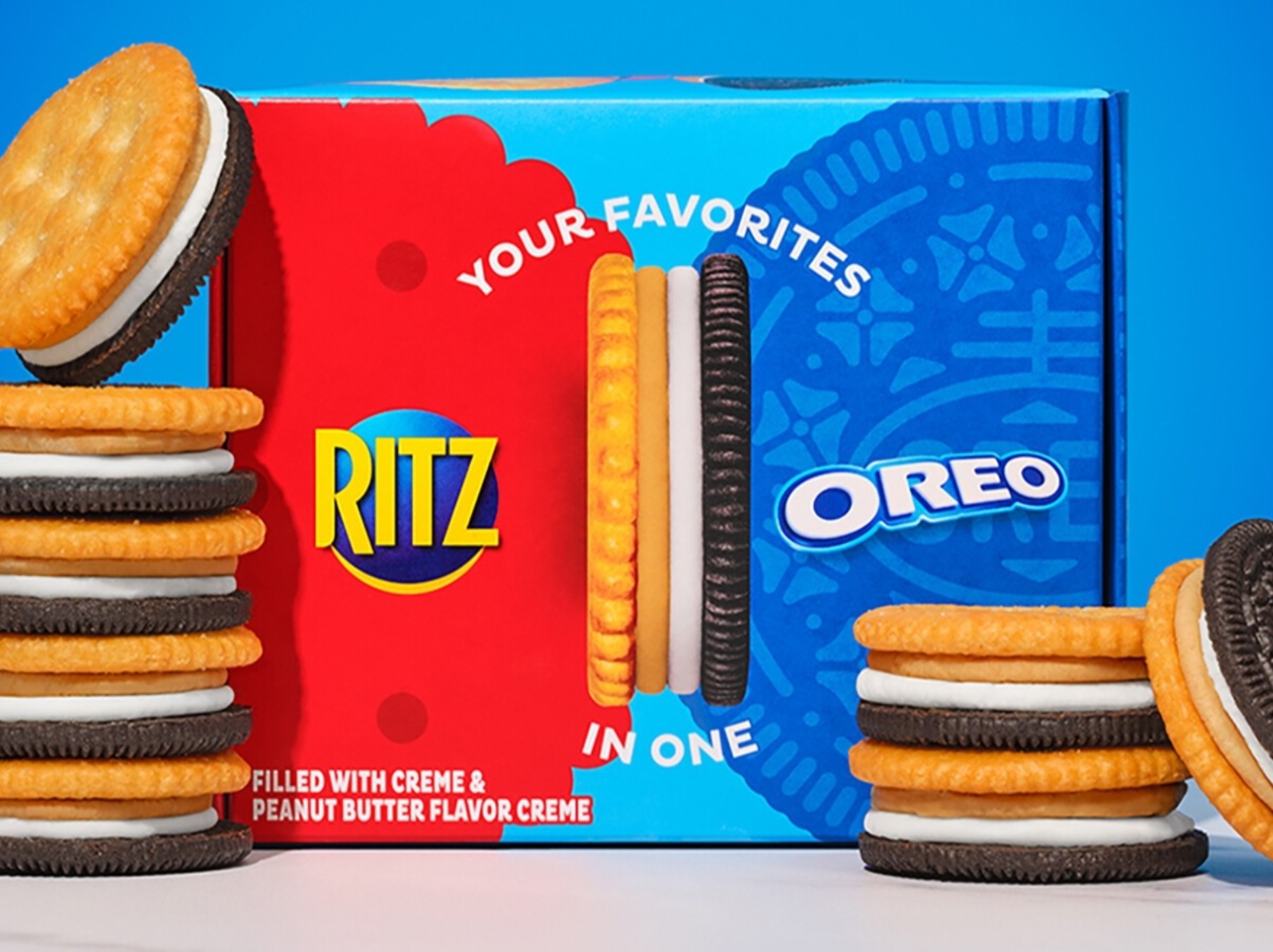 OREO 聯手 RITZ 推出「對半口味」夾心餅乾，甜鹹口感一次滿足！