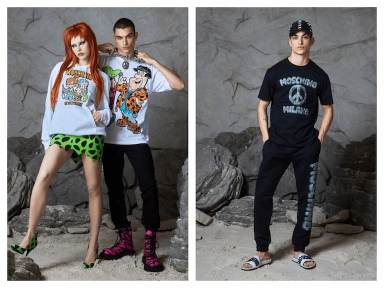 MOSCHINO 與The Flintstones摩登原始人聯名系列，台灣同步全球發售