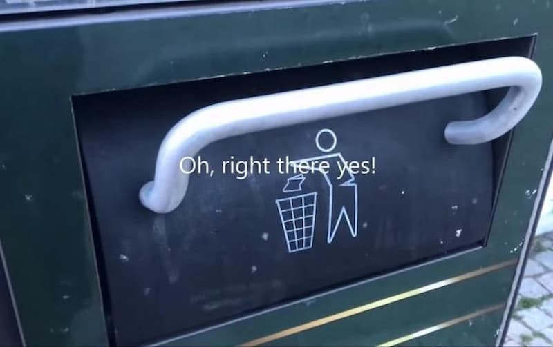 為鼓勵民眾垃圾不落地，瑞典政府竟將垃圾桶加入「色色的聲音」