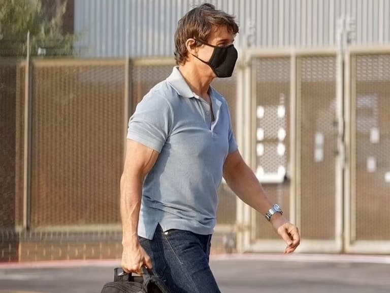 《捍衛戰士:獨行俠》湯姆克魯斯 Tom Cruise 跑宣傳,粗壯二頭肌確定是 59 歲?
