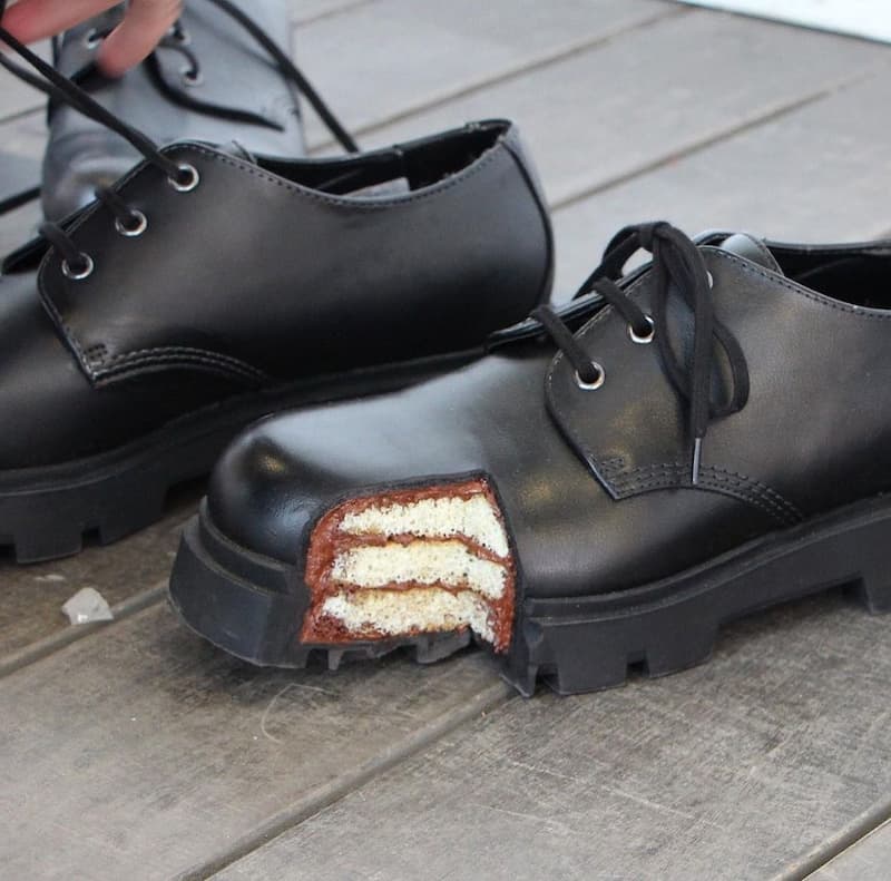 蛋糕造型的皮鞋