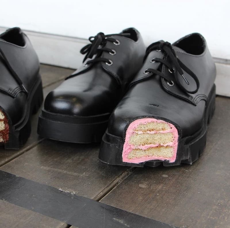 蛋糕造型的皮鞋