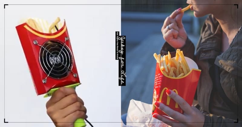 日本網友腦洞大開設計「麥當勞薯條風扇」，直接給你涼感、味覺雙重享受！