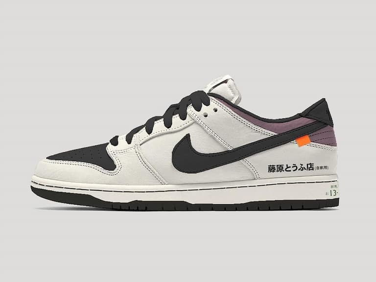 《頭文字 D》Nike Dunk Low「藤原豆腐店」客製鞋發表，超神細節讓鞋迷嗨翻天！