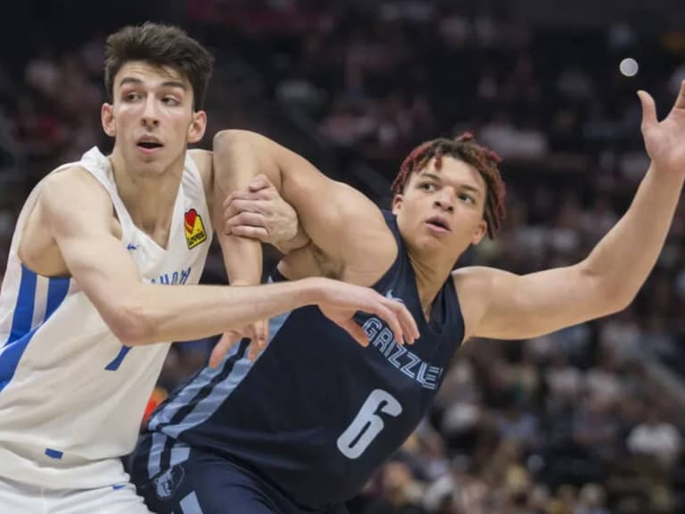 NBA／雷霆榜眼  Chet Holmgren 遭灰熊 127 公斤「巨獸」打點，禁區內線、三分皆守不住引討論！