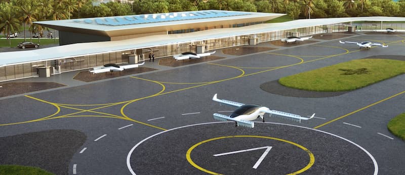 德國新創公司 Lilium 斥資 2500 萬美元（7.4 億台幣）要在美國打造一座專屬「空中計程車」的交通中心