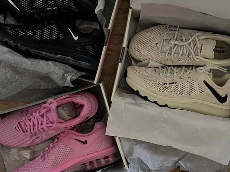 Stussy x Nike Air Max 2015 聯名球鞋「黑魂」、「粉嫩」配色發表,鞋迷們選擇障礙發作了嗎?