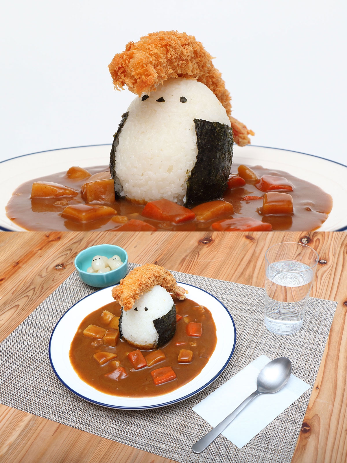 日本攝影師自製「暴走族銀喉山雀咖哩飯」，炸蝦飛機頭太有才！