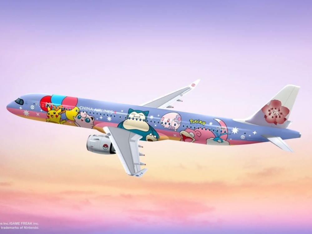 華航「皮卡丘彩繪飛機」2022 秋天正式啟航！超萌寶可夢角色陪你飛往日韓、東南亞！