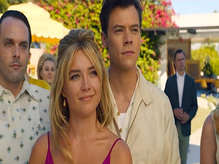 「黑寡婦」Florence Pugh 不滿《別擔心親愛的》導演 Olivia Wilde、Harry Styles 在片場公開偷吃!