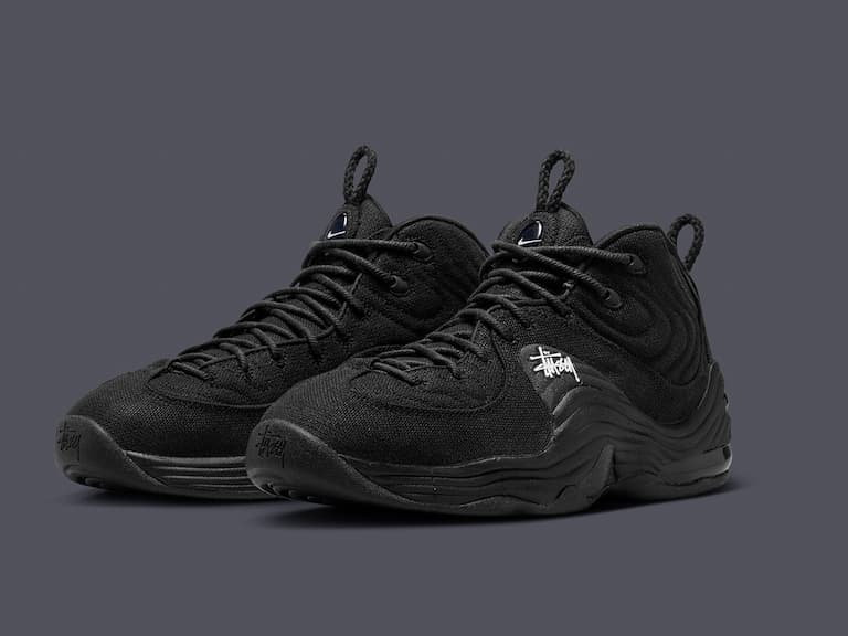 Stussy x Nike Air Penny 2 黑魂聯名球鞋多圖發表,將在 2022 年秋季正式登場!