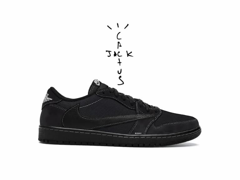 Travis Scott x Air Jordan 1 Low 黑魂聯名球鞋實照流出，黑鞋控們這次要入手了吧！