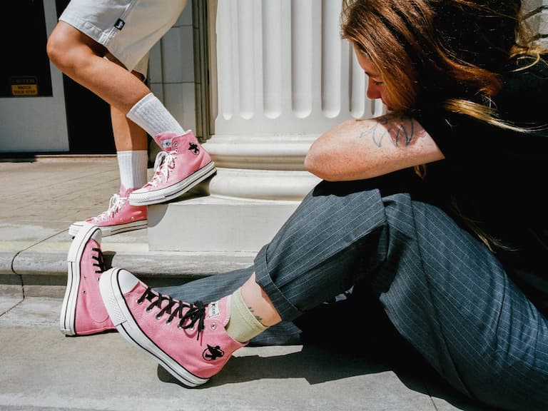 Stüssy x Converse Chuck 70 High 2022「粉嫩聯名鞋」正式開賣,高清細節美圖爆擊心臟!